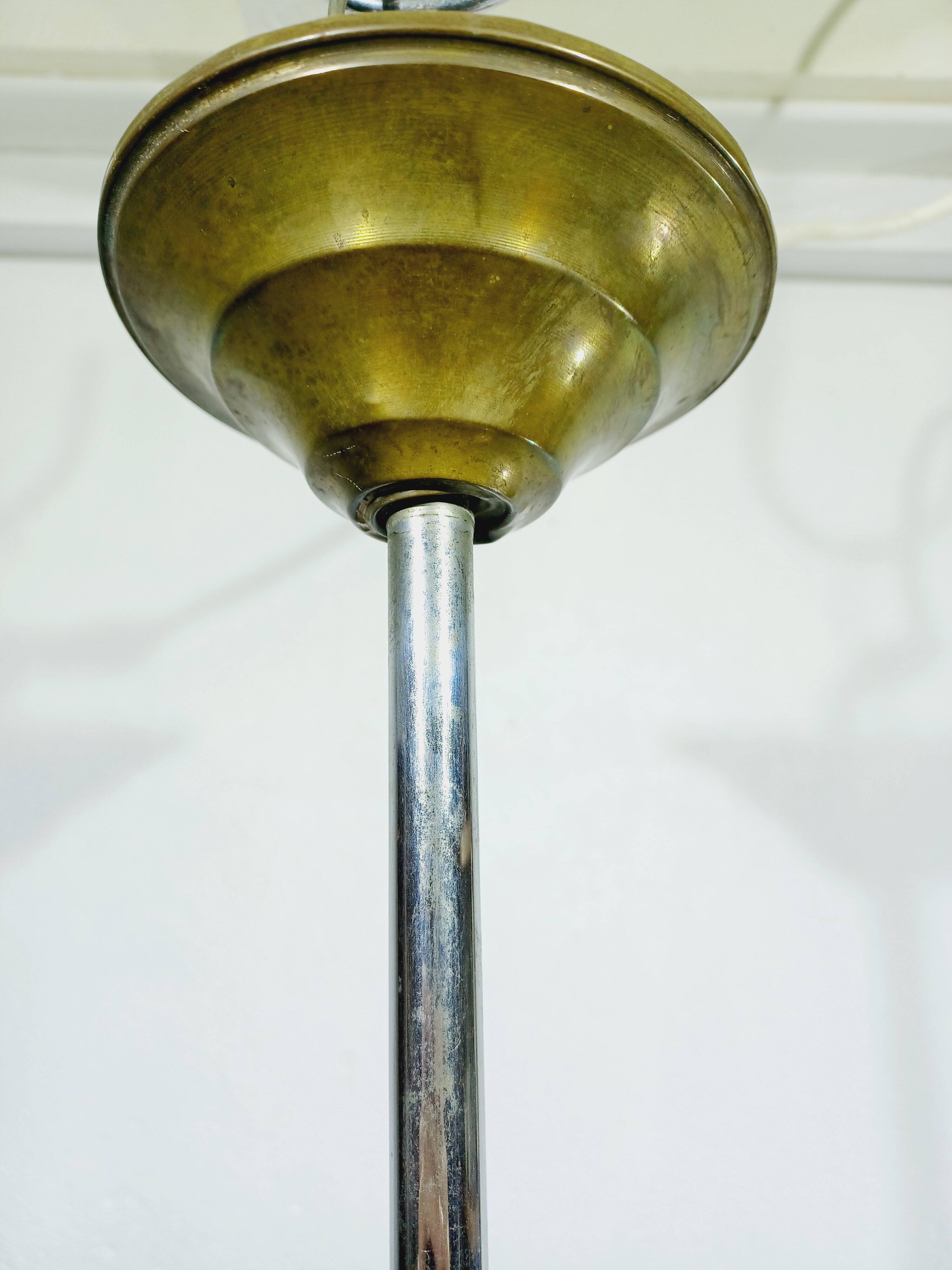 Pink Blown Glass Pendant Light