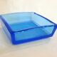 Paire de vide poche vintage en verre turquoise