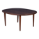 Oval Coffee Table in Rosewood attributed to Aksel Kjersgaard, Odense Møbelfabrik, 1960s