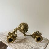 Antique brass candlestick
