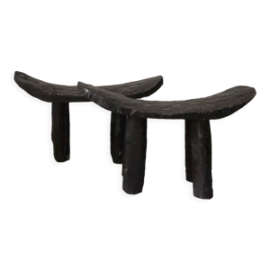 lot de 2 tabourets brutalistes
