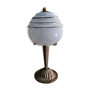 Lampe laiton 1930 art deco globe
