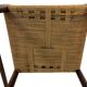 Vintage chair from the 70s minimalist design in wood and paper cord