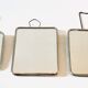 Collection de 3 miroirs barbier vintage