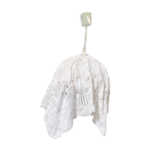 Hanging lamp dressed in vintage crochet 1970