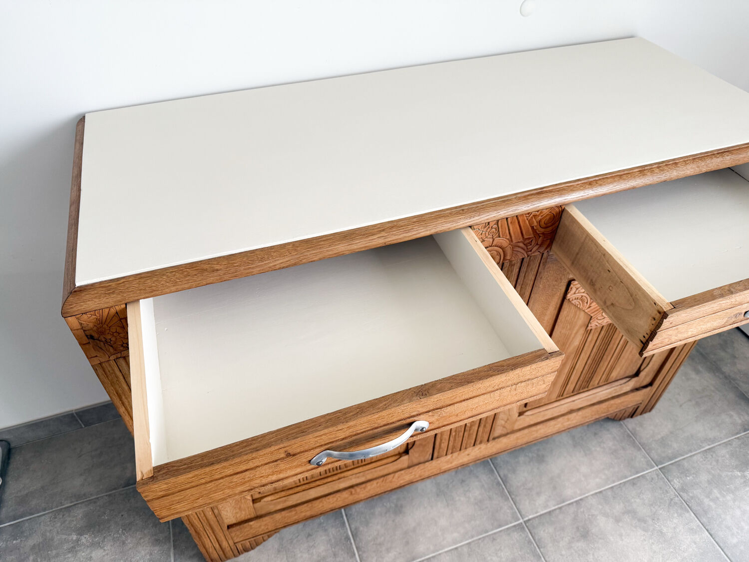 Large Parisian Art Deco oak sideboard 1930/1940