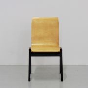 Set de 4 chaises empilables par Roland Rainer