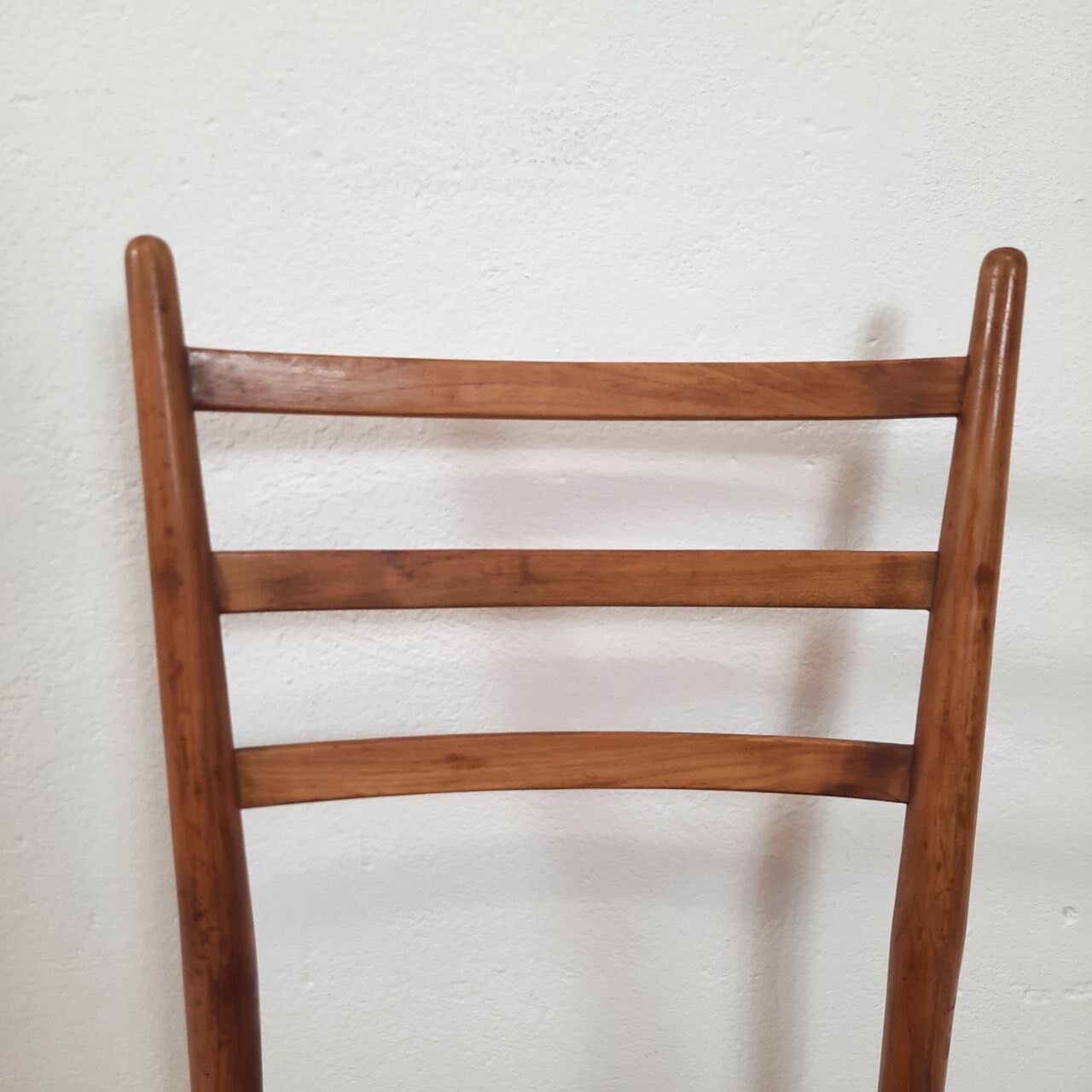 1950s vintage chair, hand-woven chiavarina