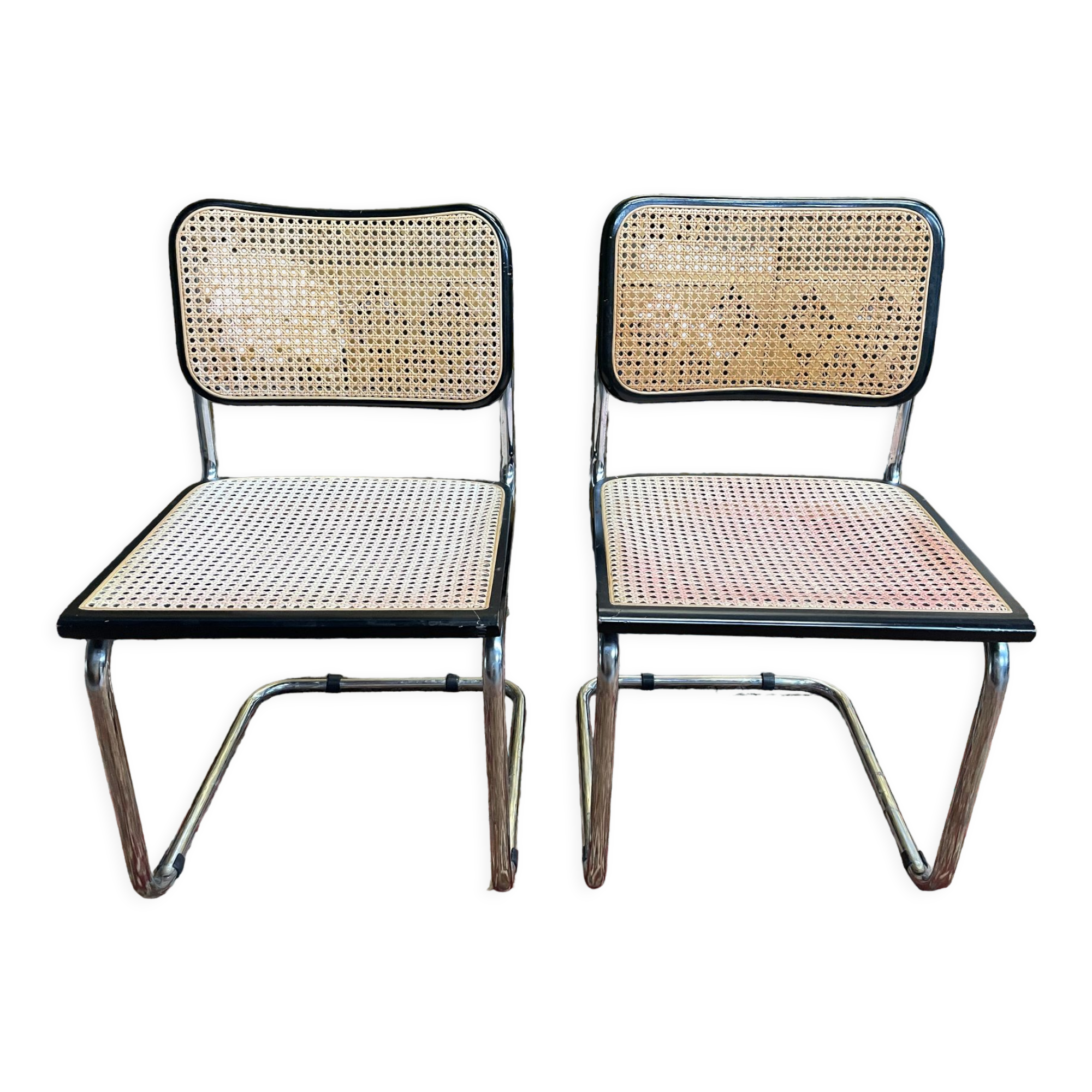 Pair of chairs B32 Marcel Breuer "Made in Italy"