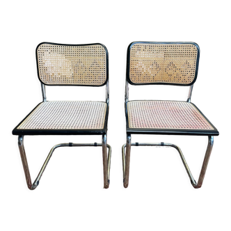 Pair of chairs B32 Marcel Breuer "Made in Italy"