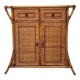 Bamboo and rattan chest of drawers from the 60s