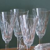 6 VMC champagne flutes in very good condition