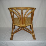 Rattan bamboo armchair child of the 50s - 60s