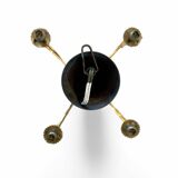 Vintage 4-light chandelier in chiseled glass