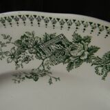 Set of 6 BOCH LA LOUVIERE earthenware dinner plates. Duchesse pattern.