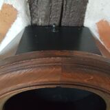 Black round wall shelf