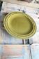 Vintage green Gien dish 29 cm
