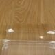 Vintage round coffee table in lucite and marbled glass.