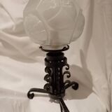 Lampe fer forgé Art Déco