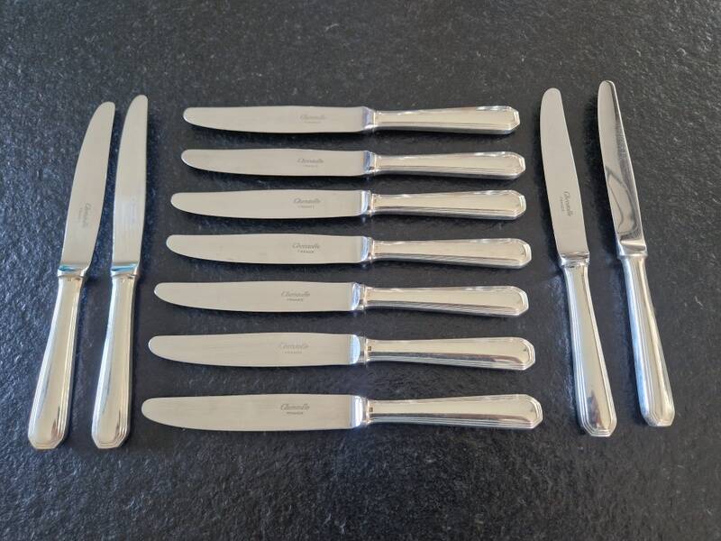 Christofle - Set of 11 dessert/appetiser knives model America