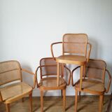 4 Thonet chairs with armrests