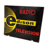 Plaque émailleée radio Edison