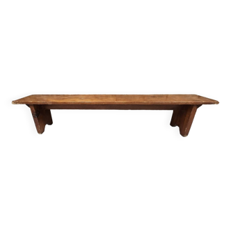solid pine bench nursery school 1970 vintage