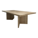 Solid oak dining table
