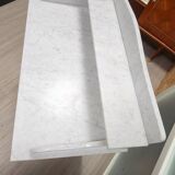 Old dressing table in wood and marble