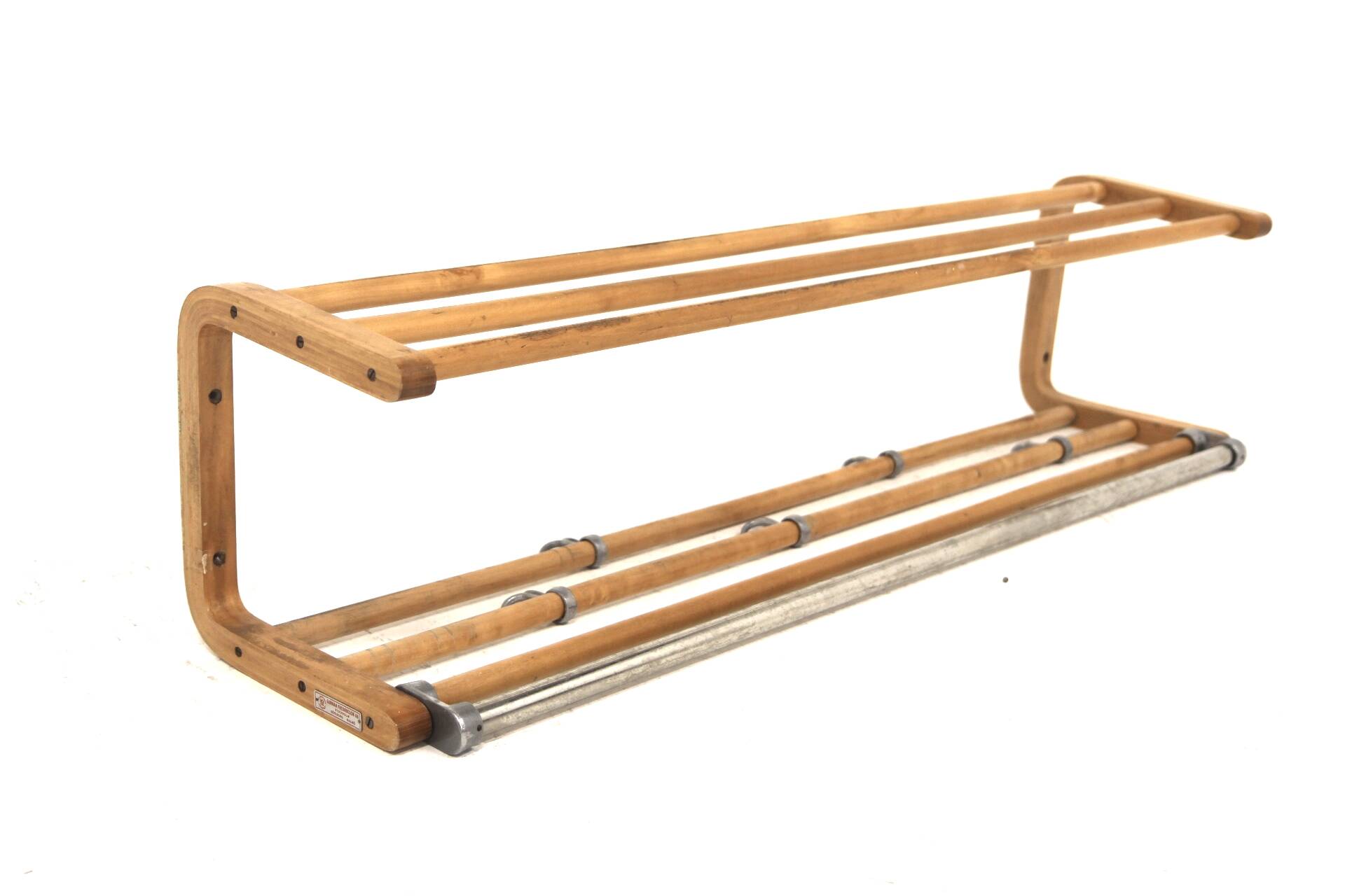 Scandinavian birch coat rack, Sweden, 1940