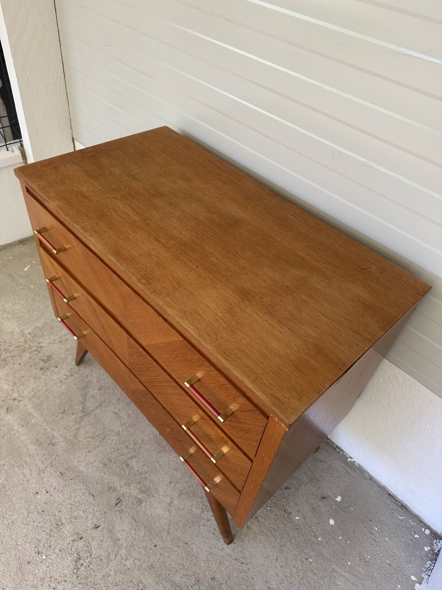 Vintage Scandinavian wooden chest of drawers – 3 drawers – 1960s