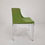 Chaise « Mademoiselle » Kartell en vert damassé par Philippe Starck, Italie, 2000