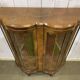 English walnut display cabinet, 1950s