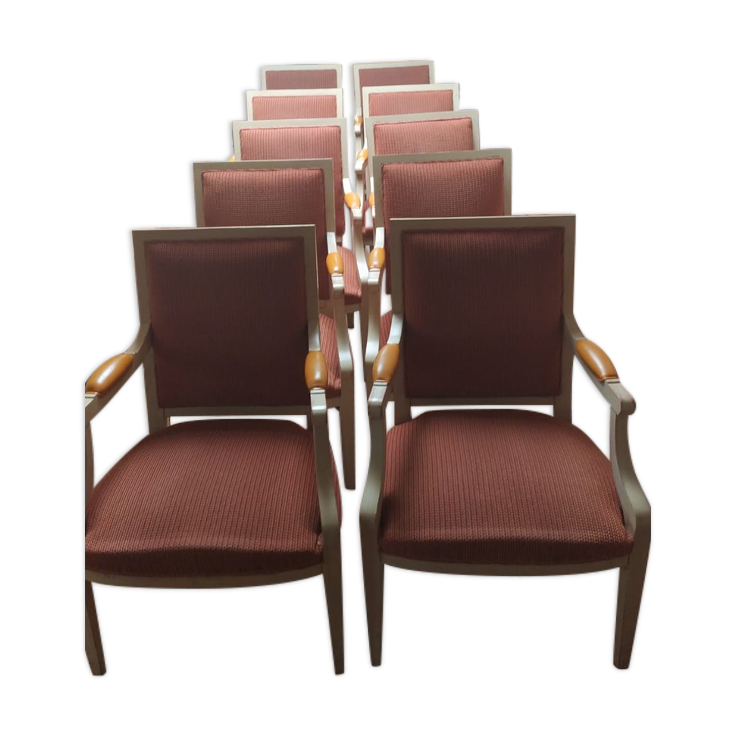 10 Louis XVI style armchairs