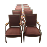 10 Louis XVI style armchairs