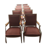 10 fauteuils style Louis XVI