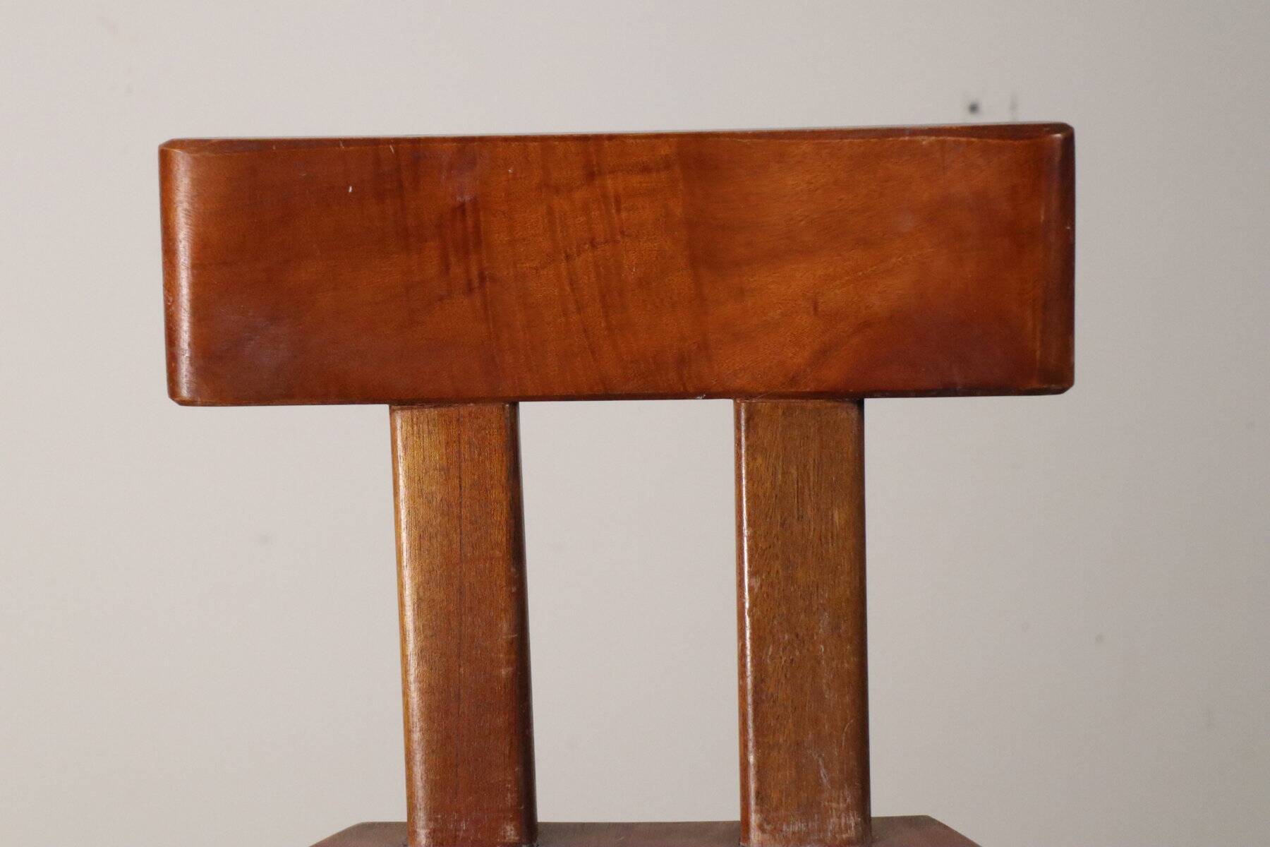 Chaise en acajou par Christian Durupt - Méribel - 1960