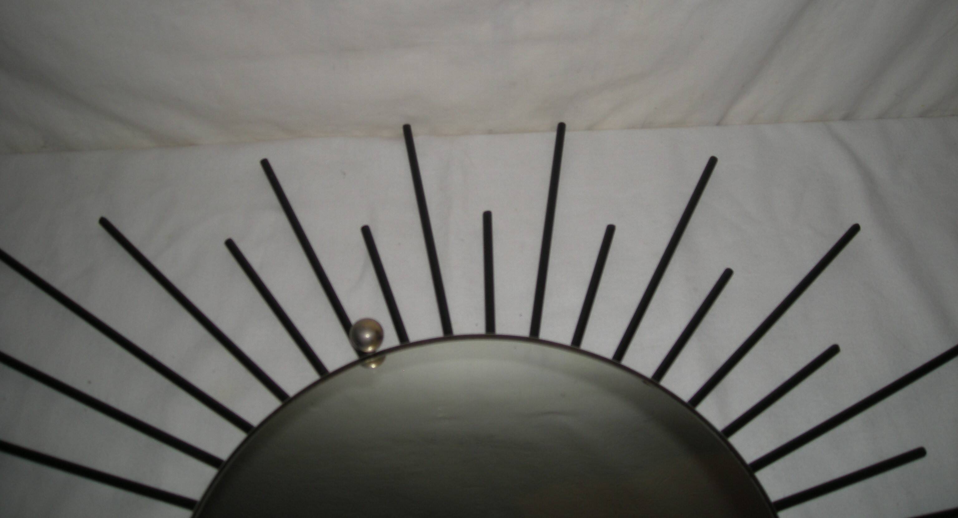 Off-centre sun mirror from the 1950s