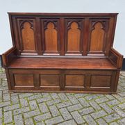 Gothic Revival Wooden Bench