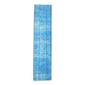 Tapis de couloir vintage bleu clair 2x9, 65x276 cm