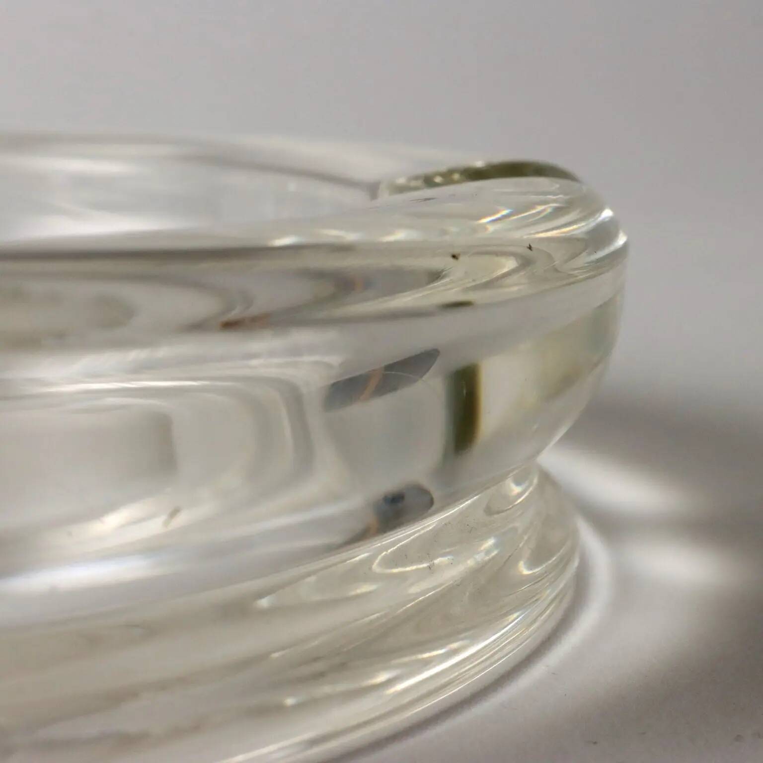 Vintage ashtray Emanuel Ungaro 1980s-90s Sasaki Crystal Japan