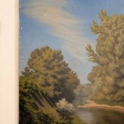 Oil Painting Canvas Countryside Lake River Countryside Tree Path 19