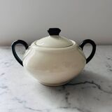 Bicolour porcelain sugar bowl