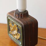 Scandinavian Ego Stengods lamp by Willi Fischer in sandstone