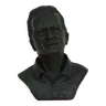 Bust of Marcel Pagnol in patinated terracotta by J.Pignol