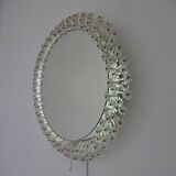 Austrian Illuminated Flower Mirror, 1960s