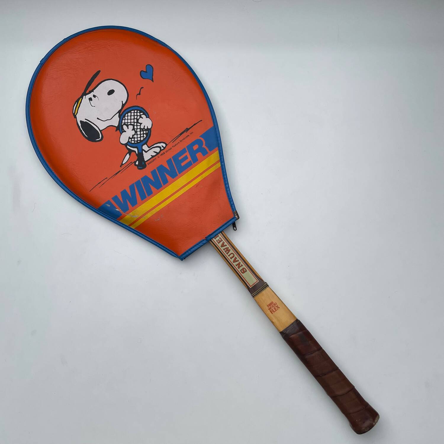 Raquette de tennis Snoopy John Newcombe