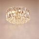 Large ceiling chandelier in gilded brass and glass Palazzo J.T. Kalmar, 1950s