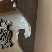 Antique wall shelf in solid oak and bronze - Rococo style XIX