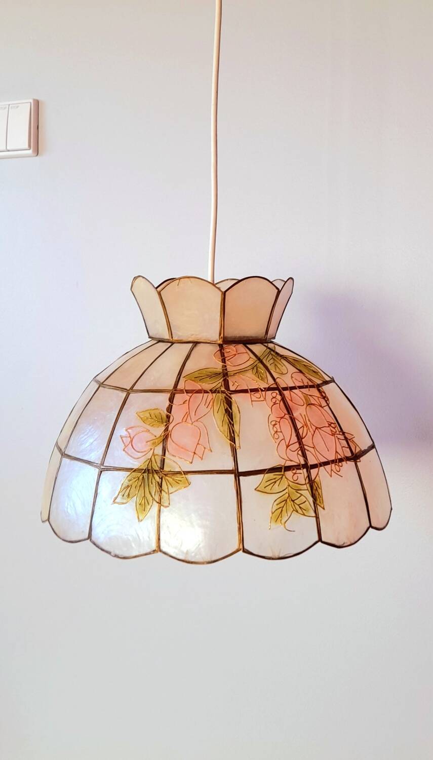 Suspension nacre et laiton 60s